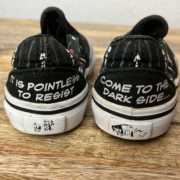 VANS STAR WARS SLIP ON VANS TODDLER SIZE 4 1/2  Darth Vader Shoes - Picture 4 of 7